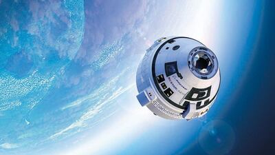 An artist's impression of Boeing's Starliner spaceship in orbit