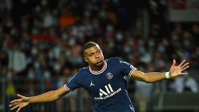 Mbappe celebrates. AFP