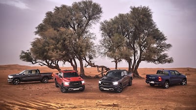 The Ram 1500 2019 range. Courtesy FCA Group