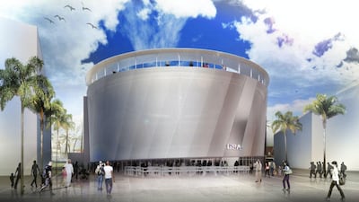 The design for the $60 million US pavilion for Expo 2020 Dubai, as revealed last year. The new design will likely be changed to reduce costs in a bid to secure funding. Courtesy USA Expo