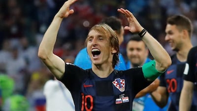 Luka Modric will lead Croatia against England in the World Cup semi-finals. Kai Pfaffenbach / Reuters