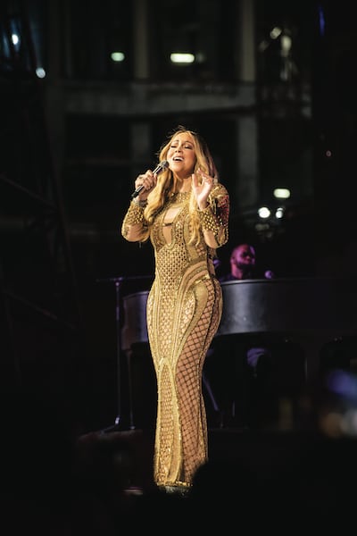 Mariah Carey performed one of the teaser concerts for Expo 2020 Dubai. Getty Images