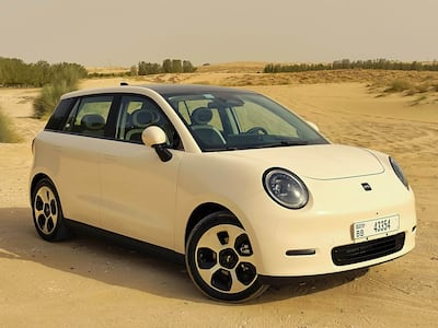 The compact JAC E30X is one of the UAE's most affordable electric vehicles. Photo: JAC