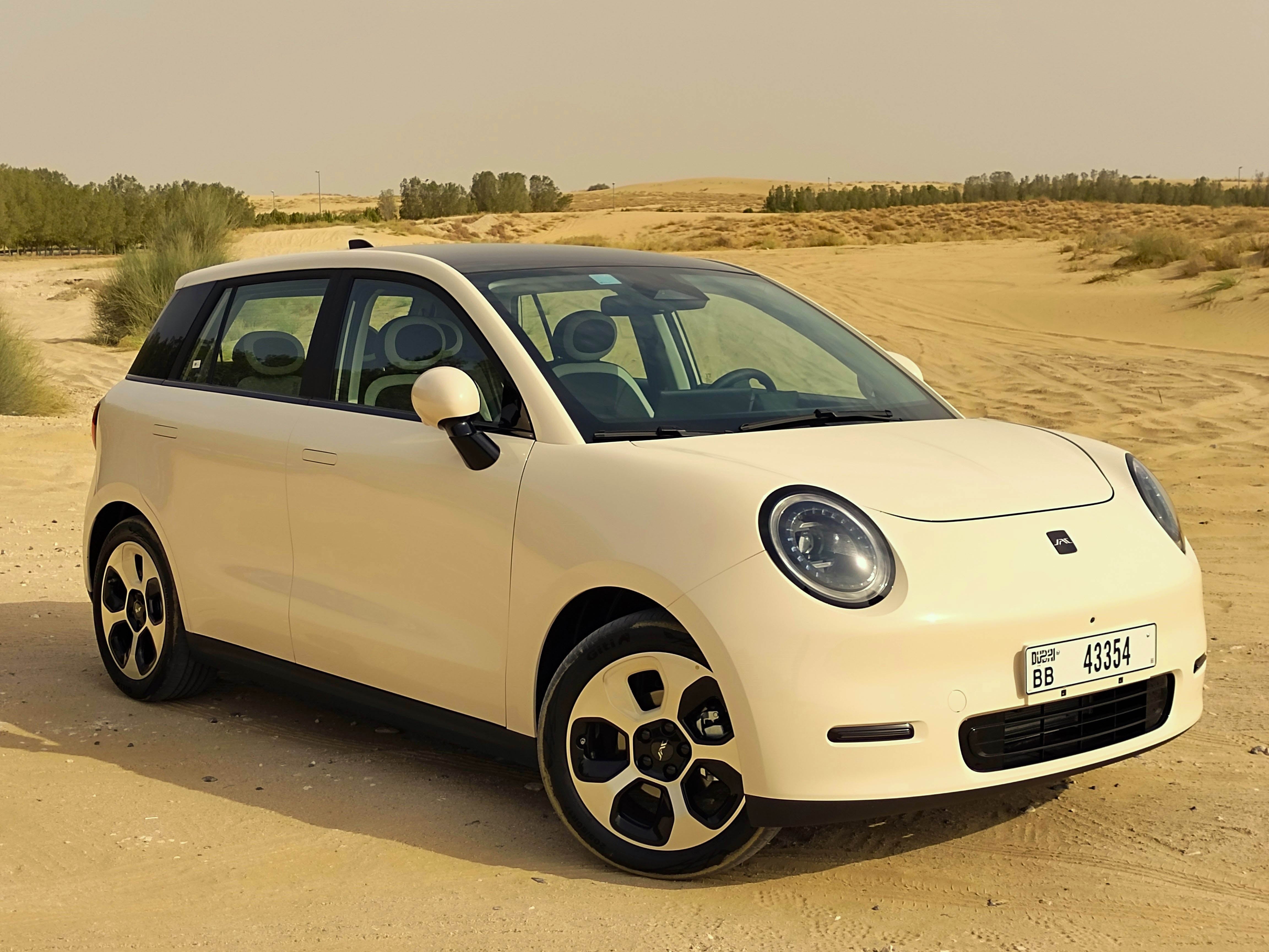 The compact JAC E30X is one of the UAE's most affordable electric vehicles. Photo: JAC