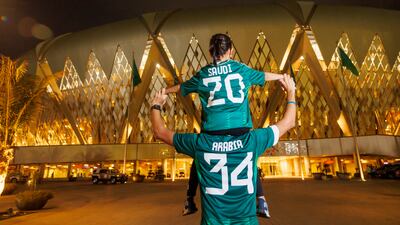 A promotional image as part of Saudi Arabia's bid for the 2034 World Cup