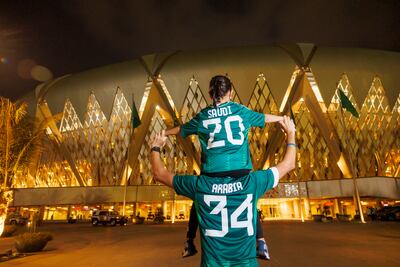This picture by Ferrari was used as a promotional image during Saudi Arabia's bid for the 2034 World Cup. Photo: Jorge Ferrari
