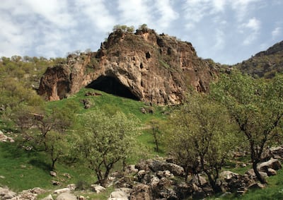 View of the entrance to Shanidar Cave in Iraqi Kurdistan. Photo: Prof Graeme Barker