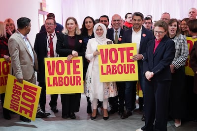 Labour supporters during a by-election in Manchester, England. Getty