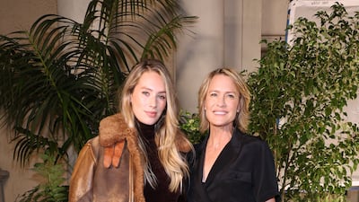 Dylan Penn and Robin Wright. AFP
