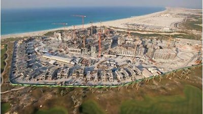 The St Regis development on Saadiyat Island in Abu Dhabi. Courtesy TDIC