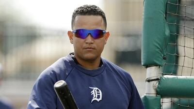 Miguel Cabrera has $292 million more reasons to be happy after the Detroit Tigers gave him a new, 10-year contract. Carlos Osorio / AP Photo