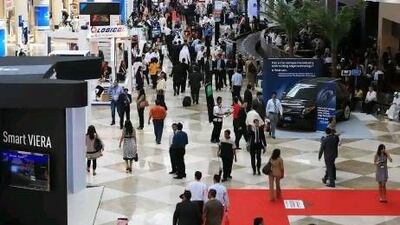 UAE trade fairs such as last October's Gitex in Dubai draw millions of visitors each year. Ravindranath K / The National
