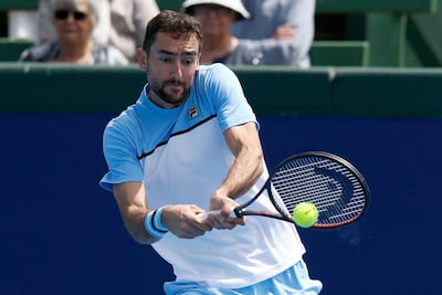Marin Cilic has not played since his last-16 exit at the Australian Open and, therefore, is unlikely to win in Dubai. Darrian Traynor / Getty Images