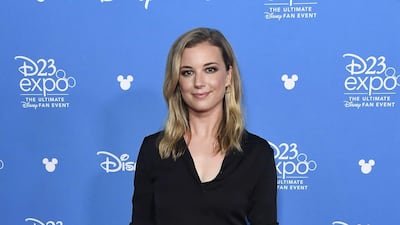 Emily VanCamp at the D23 Expo 2019 at Anaheim Convention Centre on August 23, 2019 in California. AFP