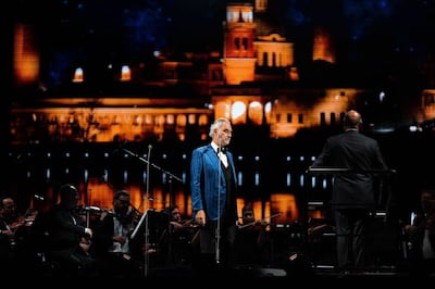 Italian tenor Andrea Bocelli. Photo: Flash Entertainment
