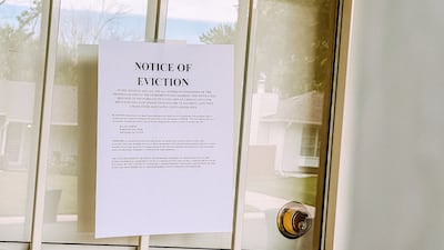 All eviction notices that come from Dubai Courts and the notary public are always written in English and Arabic. Getty Images