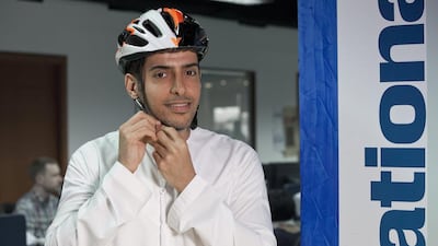 Mohammed Al Otaiba, editor-in-chief of The National, would like people to think of cycling as an everyday occurrence, rather than being an event. Razan Alzayani for The National.
