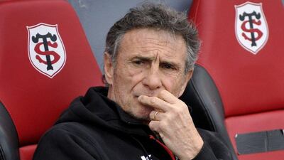 In this file picture taken on March 14, 2015 Toulouse's French manager Guy Noves looks on during the French Top 14 rugby union match in Toulouse, southern France. Guy Noves, 61, was confirmed by the French Rugby Federation (FFR) on May 31, 2015 as the new coach of the French national rugby union team. AFP PHOTO / PASCAL PAVANI