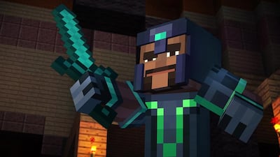 There are plenty of in-jokes in Minecraft: Story Mode (Episode 1). Courtesy Telltale Games