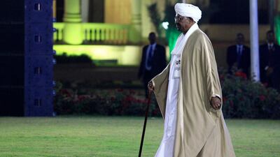 Sudan President Omar Al Bashir arrives ahead of his address on the eve of the 63rd Independence Day anniversary at the Presidential Palace in Khartoum. Mohamed Nureldin Abdallah / Reuters
