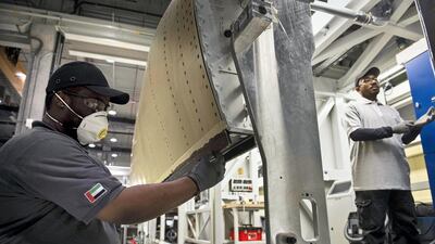 Strata has delivered 100 shipsets of assembled A350-900 inboard flaps to Airbus. Courtesy Strata.