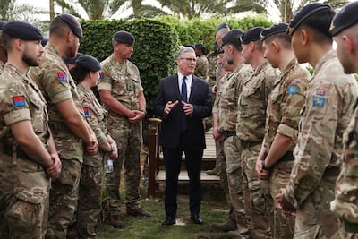 British Prime Minister Keir Starmer visits King Fahd Airbase. Picture by Simon Dawson / No 10 Downing Street
