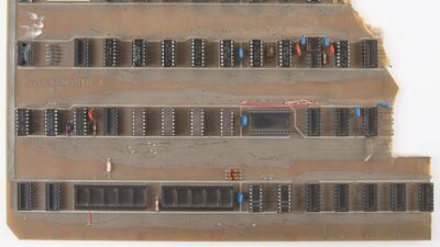 Steve Jobs's Apple-1 computer prototype. Photo: RR Auction