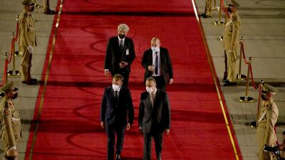 French President Emmanuel Macron also aims to highlight France's role in the region and its determination to fight against terrorism. AFP