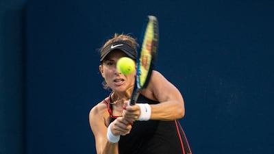 Belinda Bencic in action against Serena Williams. EPA