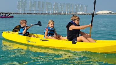 Hudayriyat Island has a children's summer camp that includes indoor and outdoor activities. Photo: Hudayriyat Island