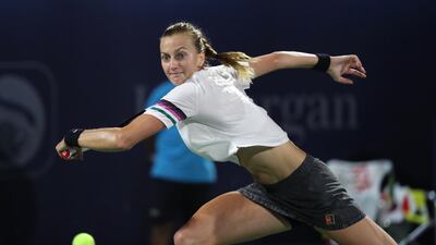 Petra Kvitova needs to be quick out of the blocks in Saturday's WTA Dubai final if she is to beat Belinda Bencic. AFP