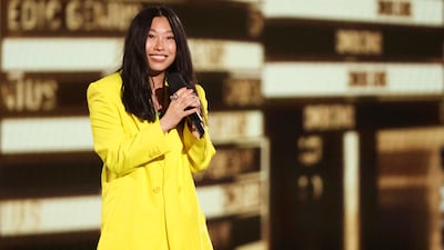 Awkwafina presents the Comedic Genius Award. Reuters