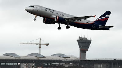Aeroflot's aircraft takes off at Moscow's Sheremetyevo international airport. AFP