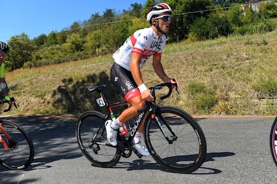 Valerio Conti in action for UAE Team Emirates. Dario Belingheri/BettiniPhoto©2020