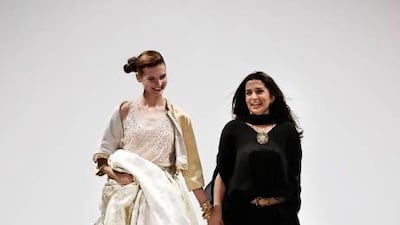 The Omani label Dibaj showcases its line at Muscat Fashion Week. Courtesy Muscat Fashion Week