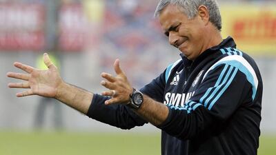 Chelsea boss Jose Mourinho believes the inevitable fixture pile-up at the end of a season makes it extremely difficult for a club to win the quadruple. Gert Eggensberger/EPA