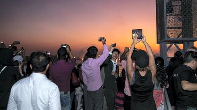 Dubai Festival City Mall hosted a huge Diwali celebration in Dubai on Thursday night. As part of the celebration, they unveiled the new IMAGINE show, ‘Hathi’s Garden’ that features a hint of Bollywood, a splash of colour and a specially curated musical score, accompanied by a specially choreographed fireworks display. Reem Mohammed / The National