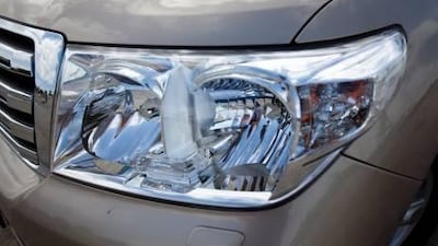 December 15, 2010 - Abu Dhabi, UAE - Toyota Land Cruiser has released a special edition 60th anniversary SUV. The Land Cruiser features an entry-level 4.7-litre petrol V8 version. For Motoring car review. (Andrew Henderson/The National)