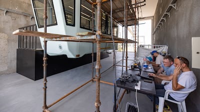 The aerial track is expected to contribute to ambitious plans to take thousands of cars off the roads and curb congestion