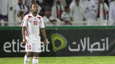 Ismail Matar will be key to the UAE's fortunes at the Gulf Cup. Paulo Vecina / The National