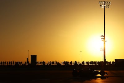 The track temperature during the night race at the Lusail International Circuit never dropped below 36º Celsius, while daytime temperatures exceeded 40º. Getty