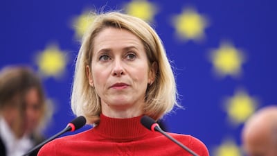 Kaja Kallas said the EU remained committed to constructive relations with Israel. EPA