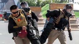 Kyrgyzstan SWAT Team participate on day one of the UAE SWAT Challenge at Training City in Al Ruwaya, as Dubai Police hosts the region’s largest gathering of special units, testing speed, precision and strategy in a five-day contest. 7th February 2026 Photo:Ahmed Ramzan/The National