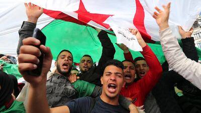 Algerian protests continue despite Algeria's president announcement on 11 March that he will not run for a fifth term. EPA