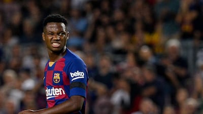 Barcelona´s Guinea-Bissau forward Ansu Fati. AFP