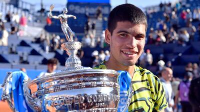 Carlos Alcaraz retained his Barcelona Open title last week and will now aim to defend the Madrid Masters crown. AFP