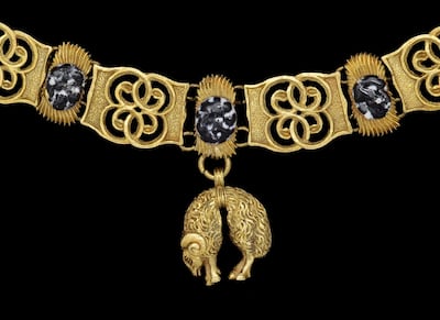 'Collar of the Order of the Golden Fleece' is a loan from Louvre Abu Dhabi. Department of Culture and Tourism – Abu Dhabi