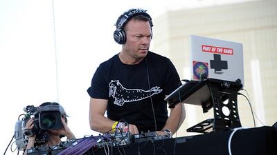 LAS VEGAS, NV - SEPTEMBER 21: DJ Pete Tong performs onstage during the iHeartRadio Music Festival Village on September 21, 2013 in Las Vegas, Nevada. Jason Kempin/Getty Images for Clear Channel/AFP