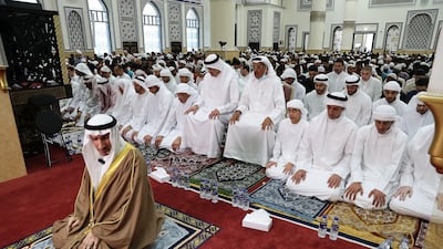 The mosque is named after Umar bin Al Khattab, a companion of the Prophet Mohammed. Pawan Singh / The National