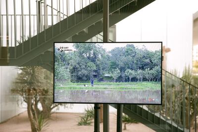 Desert is a Forest by Sunoj D and Namrata Neog. Installation View at Jameel Arts Centre's Artist’s Garden, commissioned by Art Jameel this year. Daniella Baptista